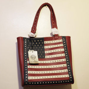 Montana West American Flag Tote - Concealed